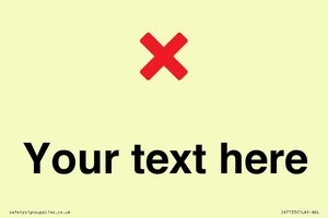 Custom plain background, red cross sign